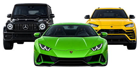 Mercedes G-Wagon, Lamborghini Huracan and Lamborghini Urus available for rent